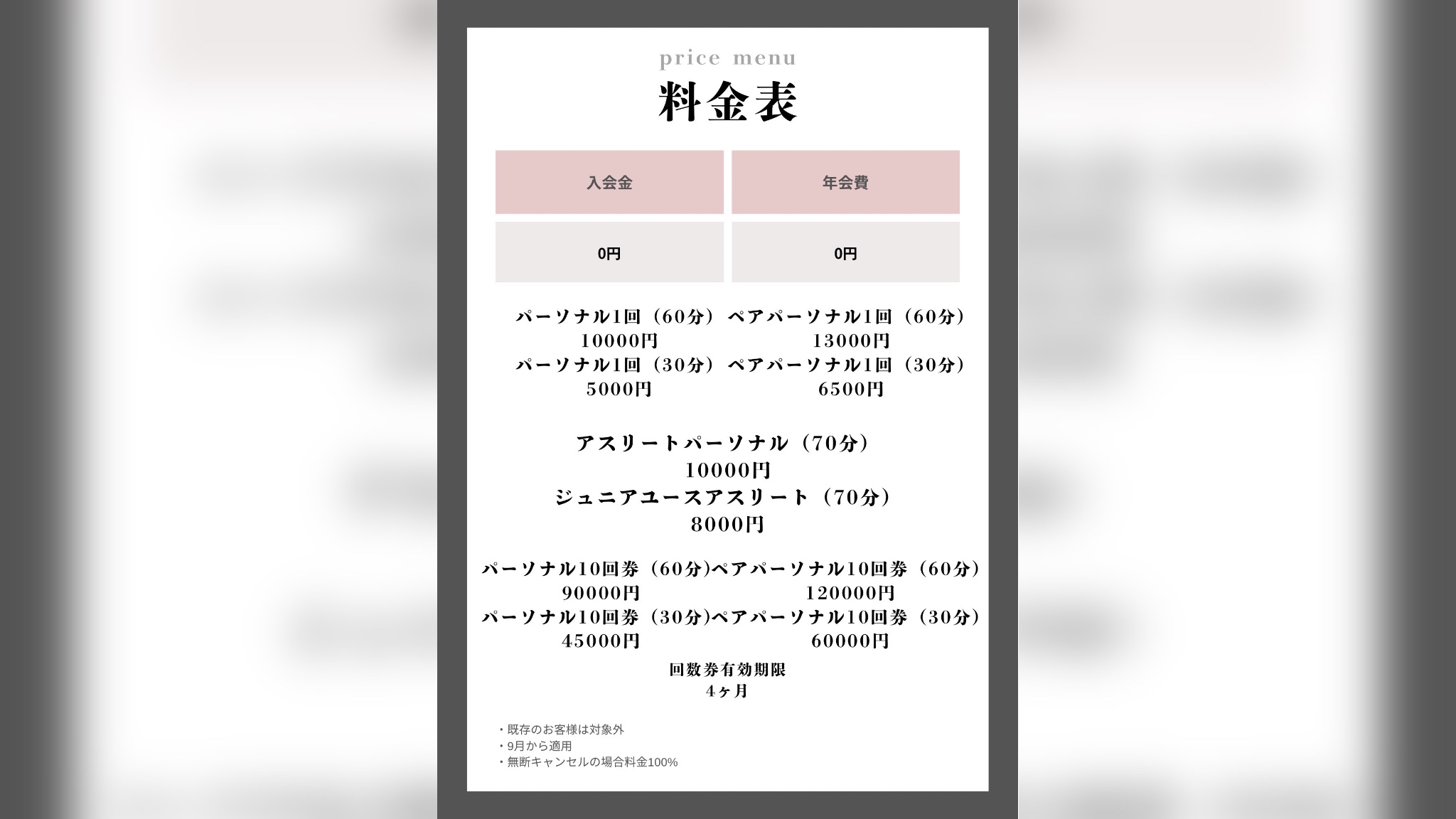 料金改定